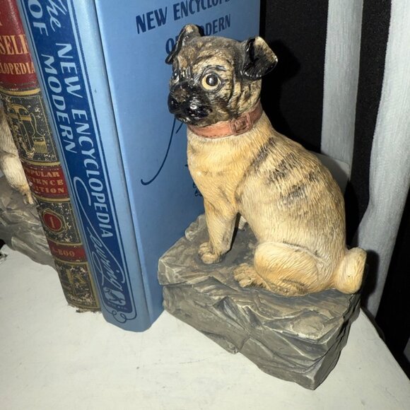 VTG 1990s Chrisdon Pug Realistic Resin Dog Sculpture Indoor Outdoor Expo Inc MCM - Picture 3 of 15